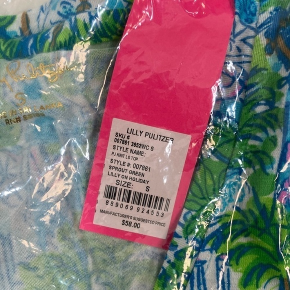 Lilly Pulitzer Long Sleeve PJ Knit Top - Picture 3 of 4